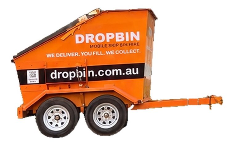 Side view of the DropBin trailer